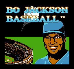 Bo Jackson Baseball title screen for NES